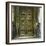 Florence (Italy), Baptistery, the Gates of Paradise by Ghiberti (1425-1452) , Circa 1895-Leon, Levy et Fils-Framed Photographic Print