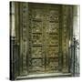Florence (Italy), Baptistery, the Gates of Paradise by Ghiberti (1425-1452) , Circa 1895-Leon, Levy et Fils-Stretched Canvas
