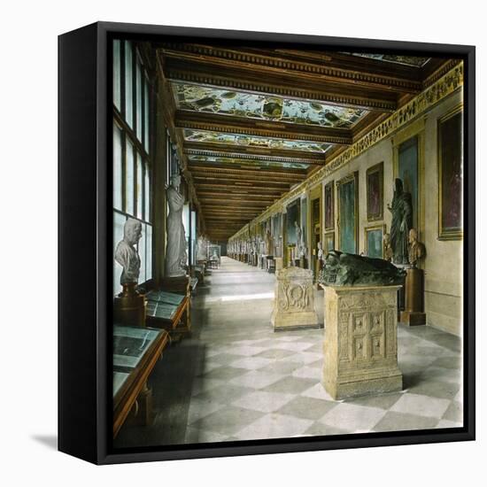 Florence (Italy), Museum, Third Corridor-Leon, Levy et Fils-Framed Stretched Canvas