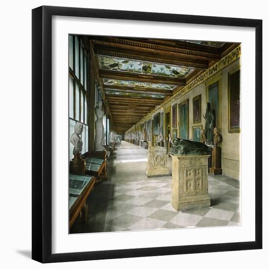 Florence (Italy), Museum, Third Corridor-Leon, Levy et Fils-Framed Photographic Print