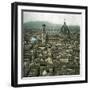 Florence (Italy), Panorama Taken from the Palazzo Vecchio, Circa 1895-Leon, Levy et Fils-Framed Photographic Print
