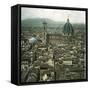Florence (Italy), Panorama Taken from the Palazzo Vecchio, Circa 1895-Leon, Levy et Fils-Framed Stretched Canvas