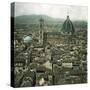 Florence (Italy), Panorama Taken from the Palazzo Vecchio, Circa 1895-Leon, Levy et Fils-Stretched Canvas