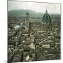 Florence (Italy), Panorama Taken from the Palazzo Vecchio, Circa 1895-Leon, Levy et Fils-Mounted Photographic Print