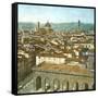 Florence (Italy), Panorama Taken from the Pitti Palace, Circa 1895-Leon, Levy et Fils-Framed Stretched Canvas