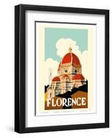 Florence Italy - Santa Maria del Fiore Cathedral, the Duomo of Florence-Pacifica Island Art-Framed Art Print