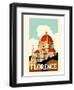 Florence Italy - Santa Maria del Fiore Cathedral, the Duomo of Florence-Pacifica Island Art-Framed Art Print