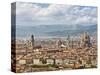 Florence Italy, skyline-David Sailors-Stretched Canvas