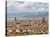 Florence Italy, skyline-David Sailors-Stretched Canvas