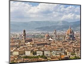 Florence Italy, skyline-David Sailors-Mounted Photographic Print