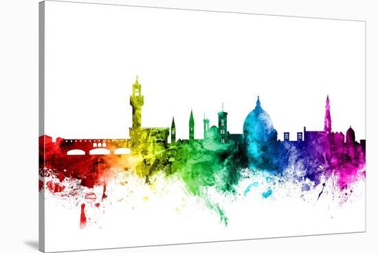 Florence Italy Skyline-Michael Tompsett-Stretched Canvas