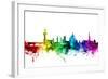 Florence Italy Skyline-Michael Tompsett-Framed Art Print