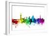 Florence Italy Skyline-Michael Tompsett-Framed Art Print