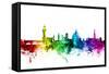 Florence Italy Skyline-Michael Tompsett-Framed Stretched Canvas