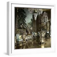 Florence (Italy), the Anteroom of the Pitti Palace, Circa 1895-Leon, Levy et Fils-Framed Photographic Print