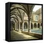 Florence (Italy), the Cloister of the Santa Maria Novella Church, Circa 1895-Leon, Levy et Fils-Framed Stretched Canvas