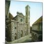 Florence (Italy), the Duomo (Or Santa Maria Del Fiore) and the Bell Tower, Circa 1895-Leon, Levy et Fils-Mounted Photographic Print