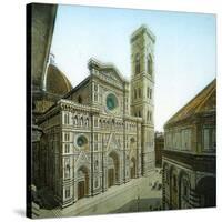 Florence (Italy), the Duomo (Or Santa Maria Del Fiore) and the Bell Tower, Circa 1895-Leon, Levy et Fils-Stretched Canvas