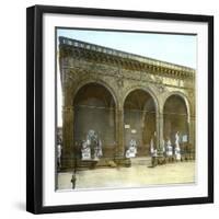 Florence (Italy), the Loggia Della Signoria or Dei Lanzi-Leon, Levy et Fils-Framed Photographic Print