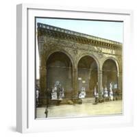 Florence (Italy), the Loggia Della Signoria or Dei Lanzi-Leon, Levy et Fils-Framed Photographic Print