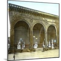 Florence (Italy), the Loggia Della Signoria or Dei Lanzi-Leon, Levy et Fils-Mounted Photographic Print