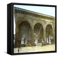 Florence (Italy), the Loggia Della Signoria or Dei Lanzi-Leon, Levy et Fils-Framed Stretched Canvas