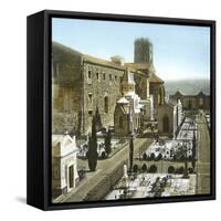 Florence (Italy), the Monumental Cemetery of San Miniato Al Monte, Al Rises, Circa 1895-Leon, Levy et Fils-Framed Stretched Canvas