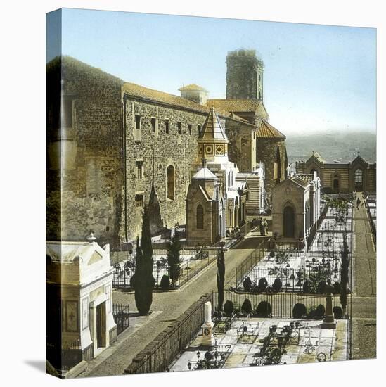 Florence (Italy), the Monumental Cemetery of San Miniato Al Monte, Al Rises, Circa 1895-Leon, Levy et Fils-Stretched Canvas