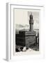 Florence, Italy, the Palazzo Vecchio Della Signoria, 1888-null-Framed Giclee Print