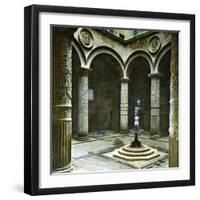 Florence (Italy), the Palazzo Vecchio (Or Palazzo Della Signora), the Courtyard, Circa 1895-Leon, Levy et Fils-Framed Photographic Print