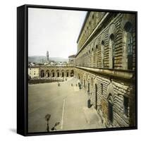 Florence (Italy), the Pitti Palace-Leon, Levy et Fils-Framed Stretched Canvas