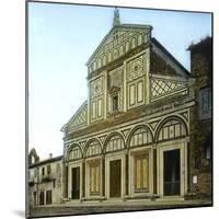 Florence (Italy), the San Miniato Al Monte Church, Rebuilt in 1018-Leon, Levy et Fils-Mounted Photographic Print