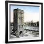 Florence (Italy), the San Niccolo Gate (1324) and the Arno, Circa 1895-Leon, Levy et Fils-Framed Photographic Print