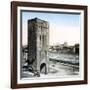 Florence (Italy), the San Niccolo Gate (1324) and the Arno, Circa 1895-Leon, Levy et Fils-Framed Photographic Print