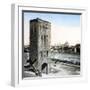 Florence (Italy), the San Niccolo Gate (1324) and the Arno, Circa 1895-Leon, Levy et Fils-Framed Photographic Print