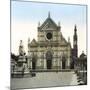 Florence (Italy), the Santa Croce Church, Circa 1895-Leon, Levy et Fils-Mounted Photographic Print