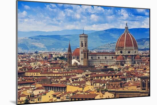 Florence, Italy - View of the City and Cathedral Santa Maria Del Fiore-Gorilla-Mounted Photographic Print