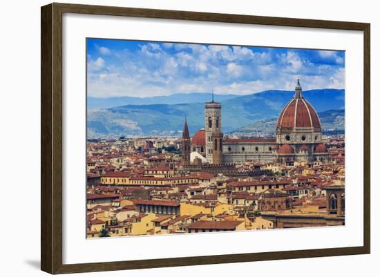 Florence, Italy - View of the City and Cathedral Santa Maria Del Fiore-Gorilla-Framed Photographic Print