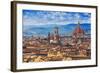 Florence, Italy - View of the City and Cathedral Santa Maria Del Fiore-Gorilla-Framed Photographic Print