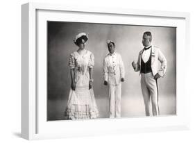 Florence Jameson, Reginald Switz and Alfred Clarke in a Scene from the Blue Moon, 20th Century-Foulsham and Banfield-Framed Giclee Print