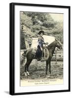 Florence La Duc, Roping Champion-null-Framed Art Print