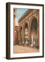 Florence, Loggia Dei Lanzi-null-Framed Art Print