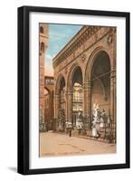 Florence, Loggia Dei Lanzi-null-Framed Art Print