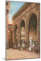 Florence, Loggia Dei Lanzi-null-Mounted Art Print