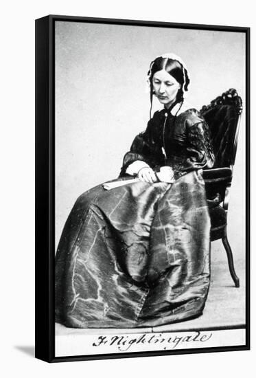 Florence Nightingale (1820-191), 1854-null-Framed Stretched Canvas