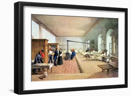 Florence Nightingale (1820-191), English Nursing Pioneer and Hospital Reformer-William Simpson-Framed Premium Giclee Print