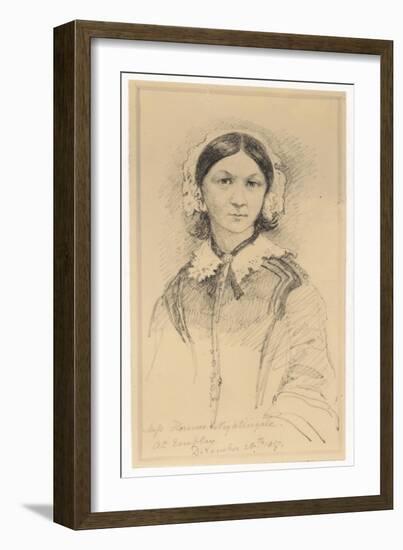 Florence Nightingale after Her Return from the Crimea-null-Framed Art Print