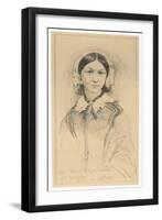 Florence Nightingale after Her Return from the Crimea-null-Framed Art Print