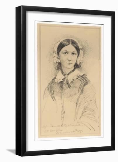 Florence Nightingale after Her Return from the Crimea-null-Framed Art Print