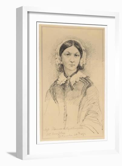 Florence Nightingale after Her Return from the Crimea-null-Framed Art Print